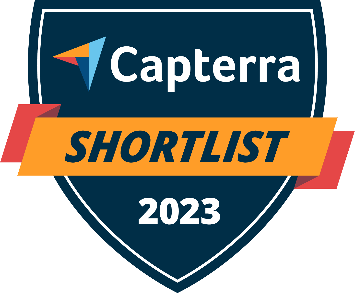 Capterra shortlist badge 2023